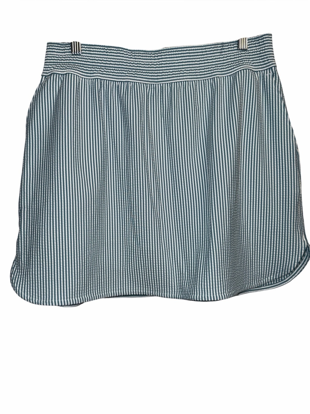 Fairway & Greene Blue and White Striped Circle Skirt
